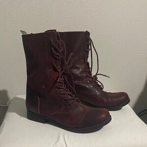 Aldo Dark Brown Combat Boots
